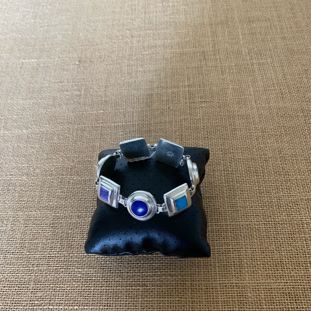 VINTAGE 925 MEXICO STERLING SILVER BRACELET - Picture 3 of 8